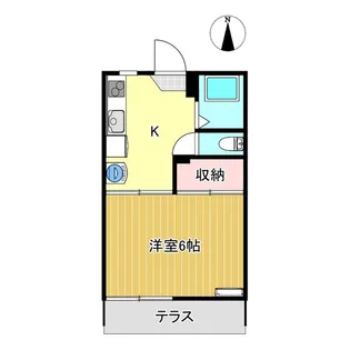 福島県郡山市安積町日出山字一本松【アパート】の間取り