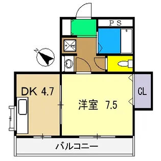 ノワール愛宕山【5階】の間取り