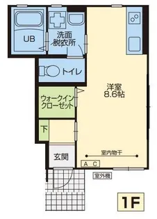 メゾンロシェ【1階】の間取り