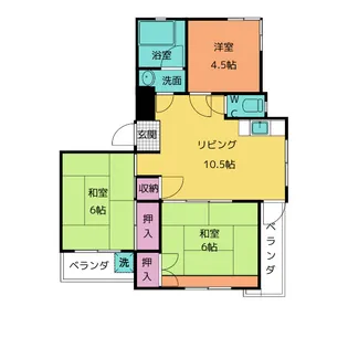 酒井ハイツ【2階】の間取り