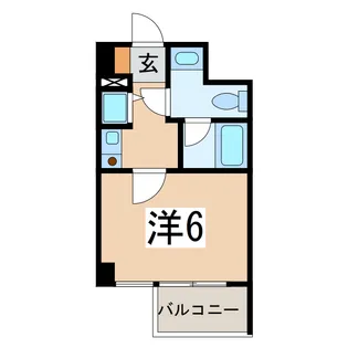 キャッスルマンション会津若松【4階】の間取り