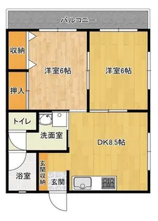 Fujiパルク【4階】の間取り