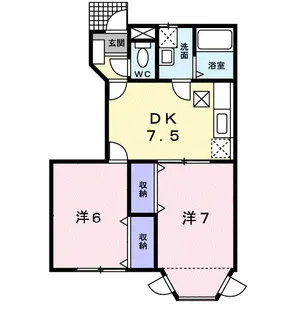 エクセル浄光台B【1階】の間取り
