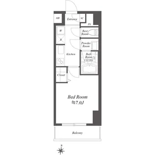 ラヴァンド大島【8階】の間取り