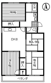 香川県高松市伏石町【マンション】の間取り