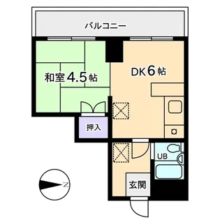 信開グランドハイツ・ヴァンヴェール【2階】の間取り