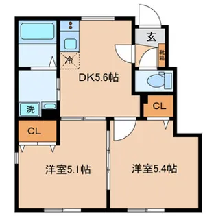 (仮称)是政3丁目計画【1階】の間取り