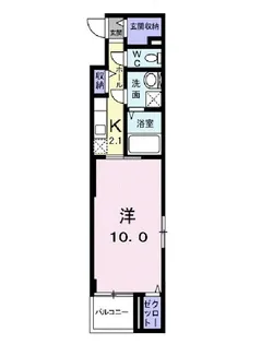 ポンドサイドK【5階】の間取り