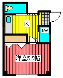 筑波マンション【4階】の間取り