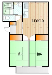 山口県下関市垢田町2【アパート】の間取り