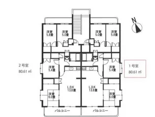 春花園【4階】の間取り