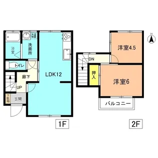 神奈川県平塚市岡崎【一戸建】の間取り