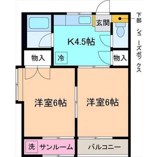 メゾンSiIII【2階】の間取り