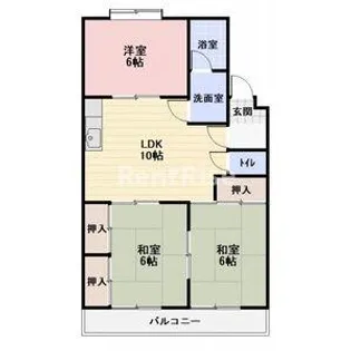 パークサイド三ツ井【5階】の間取り