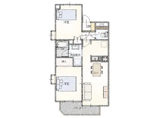 サウスセントヒルズ【5階】の間取り