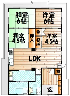 福柳木アパート【2階】の間取り