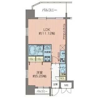 大阪府吹田市片山町1【マンション】の間取り