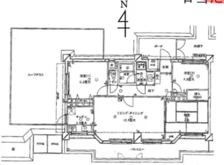 朝日クレスパリオ中野新井薬師【7階】の間取り