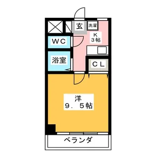 リバーサイドマンション10【3階】の間取り