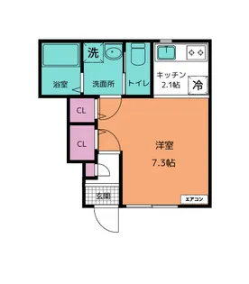 エリーゼ浜田町【1階】の間取り