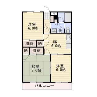 長野県長野市大字東和田【マンション】の間取り