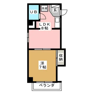 シャンポール港楽【3階】の間取り