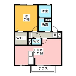 ウィル・フィールド【1階】の間取り