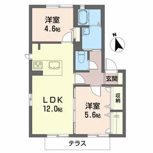 レリーフ22【1階】の間取り