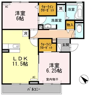 プラムビレッジ コンフォート【3階】の間取り