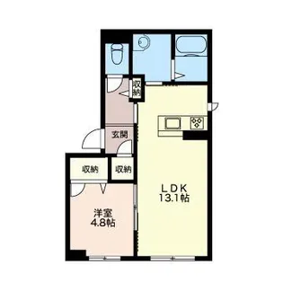 シャーメゾン アルフラットB【2階】の間取り