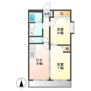 FILL EAST(フィルイースト)【2階】の間取り