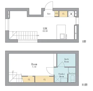 LEGALAND西五反田の間取り