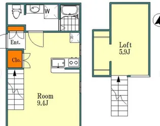 プリマ所沢元町【1階】の間取り