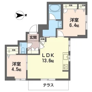 グランパーク駒沢公園【1階】の間取り