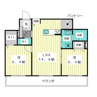 ヴィオレッタ【2階】の間取り