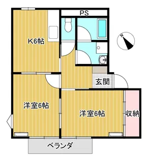長野県上田市上塩尻【アパート】の間取り