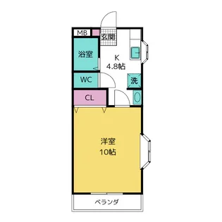 青山パークヒルズA棟【1階】の間取り