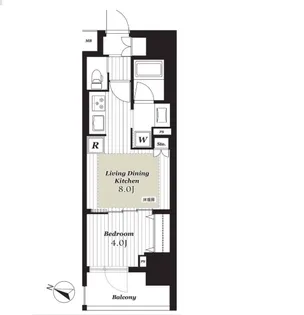 1LDKの間取り画像