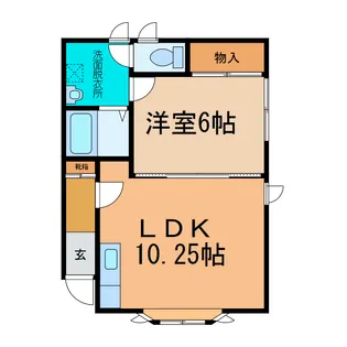 ハイツUM【1階】の間取り
