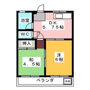 コーポ若竹【3階】の間取り