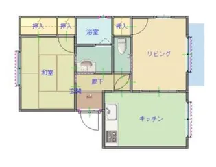 フレグランスタウンC棟【1階】の間取り
