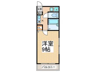 フロントオブザポリス新光【6階】の間取り