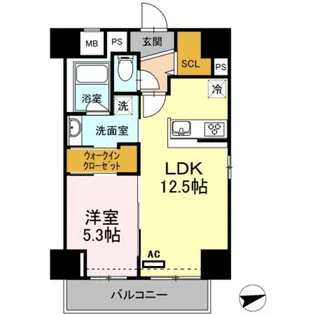 サンテドール【4階】の間取り