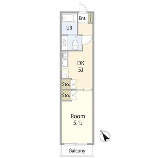 サージュ赤坂【4階】の間取り