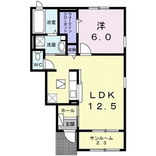 広島県三次市十日市南6【アパート】の間取り