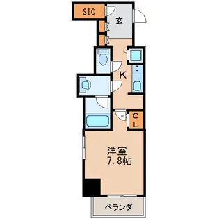 セイワパレス丸の内駅前【4階】の間取り