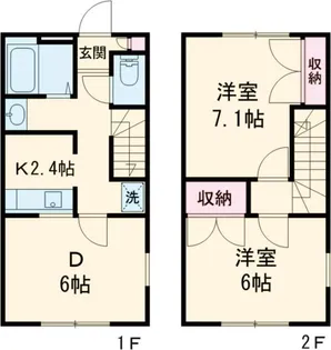 オリーブガーデンF【1階】の間取り