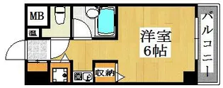 YKハイツ松の内【5階】の間取り