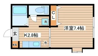 ノーヴァ松ヶ丘【1階】の間取り