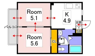 フレグランス96【2階】の間取り